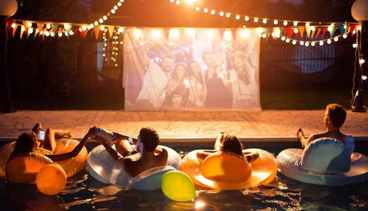 How To Host A Pool Party Movie Night Latham Pool