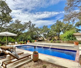 Rectangular Fiberglass Pool | Photo courtesy of Gary's Pool & Patio, TX