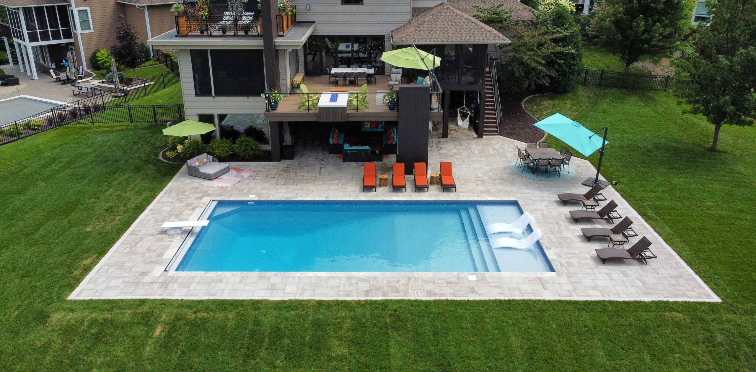 Rectangular Vinyl Liner Pool | Photo courtesy of Prestige Pools